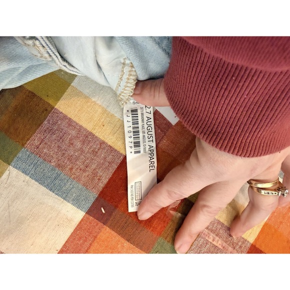 Anthropologie GREY LAB LOS ANGELES High Waist Wide Leg Jeans Light Wash Size 28 - Picture 9 of 11